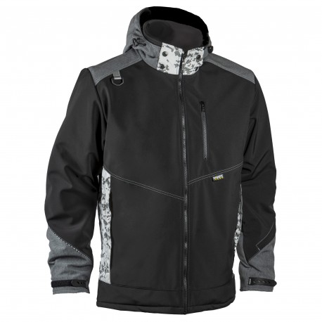 Зимняя куртка Dimex 6073 Softshell, черный/серый